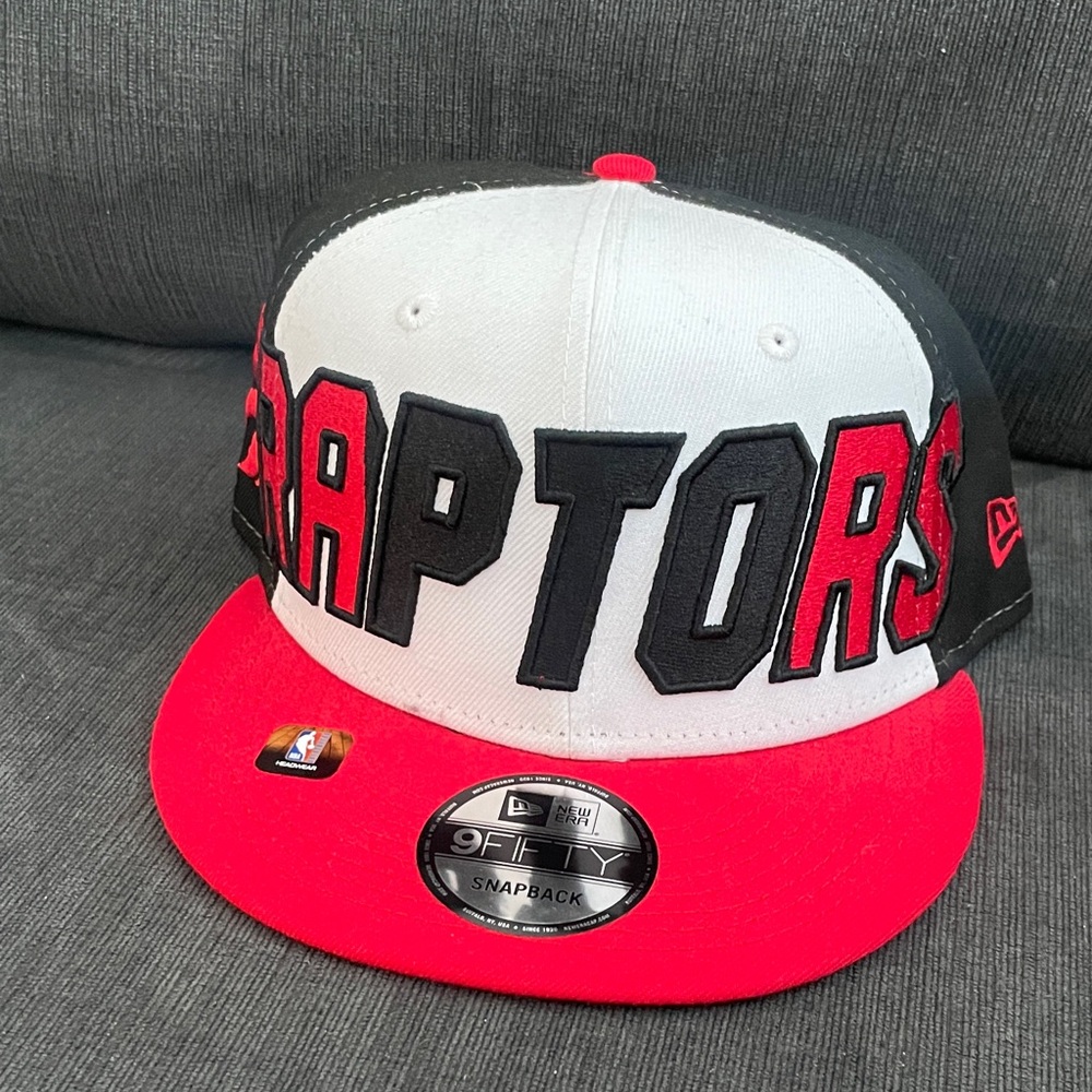 New Era Raptors Red and Black Snapback Hat
